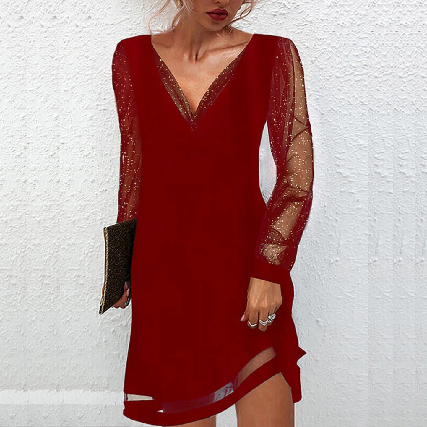 Lyra® | Elegant dress with transparent sleeves