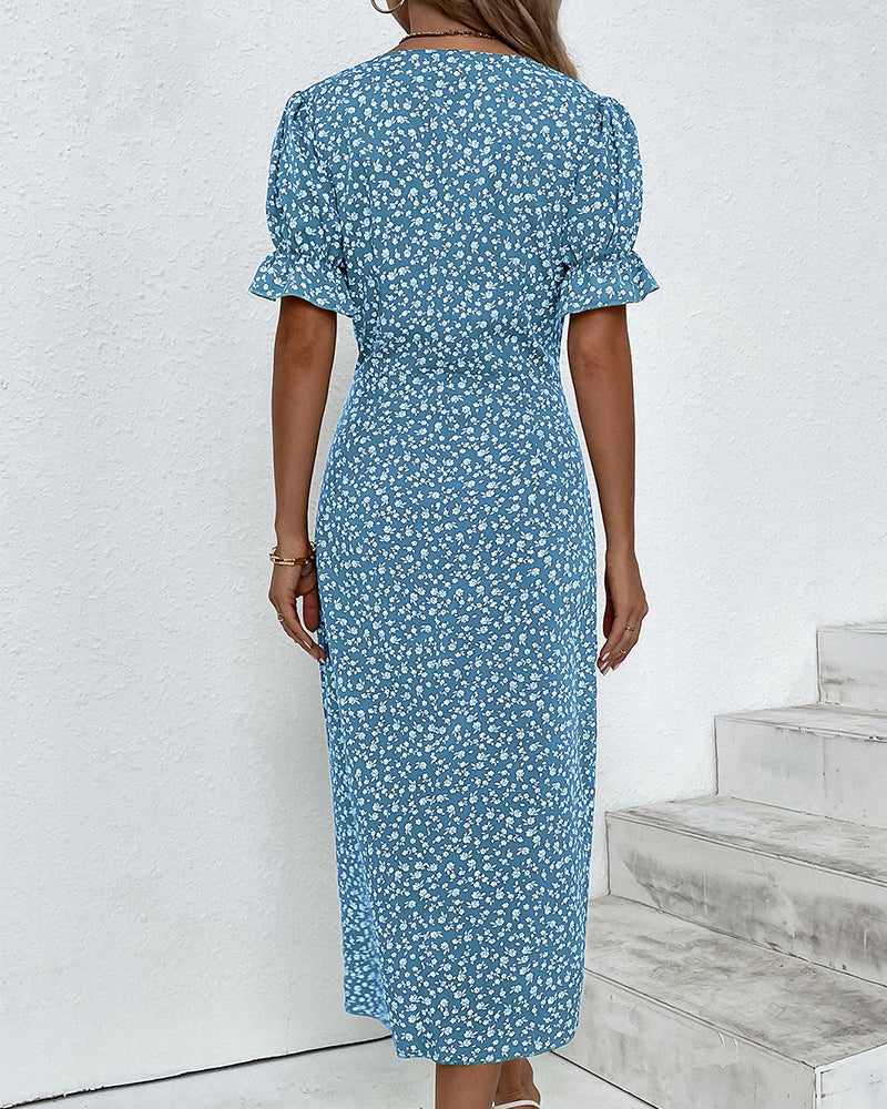 Lydia® | Fine Dress With Buttons