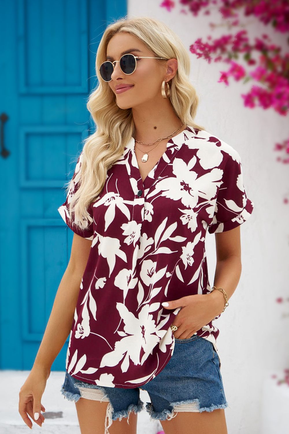 Luz® | Shirt women's flower