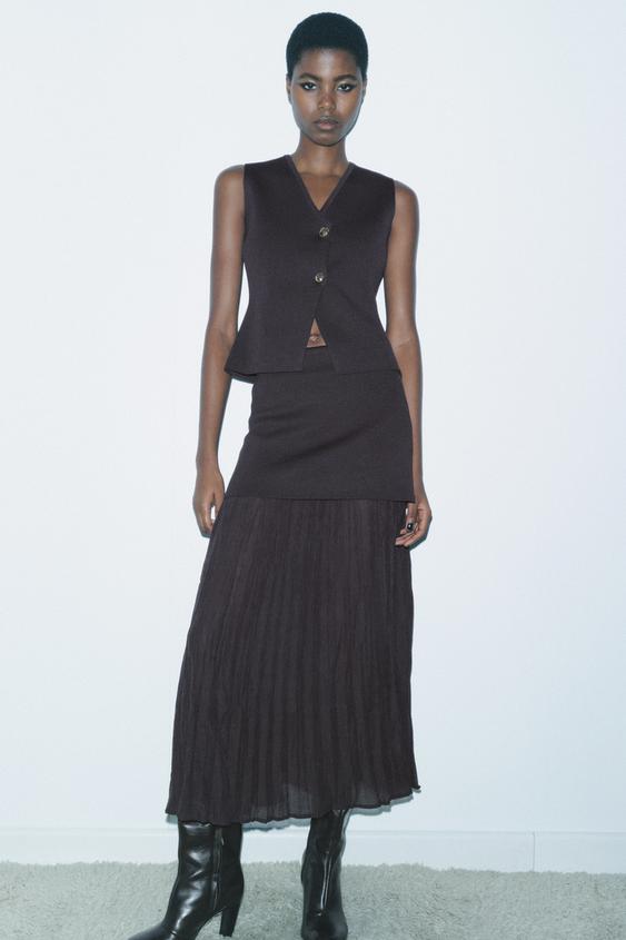 Lina® | Combined knitting set “Annie” with pleated skirt