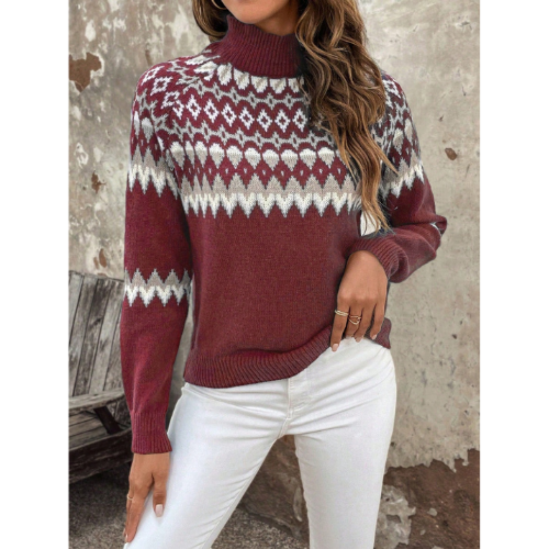 Leonie® | Women's turtleneck sweater with long sleeves