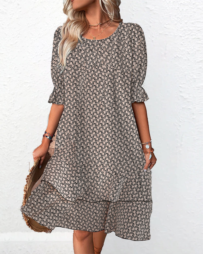 Lyra® | Summer dress with geometric print