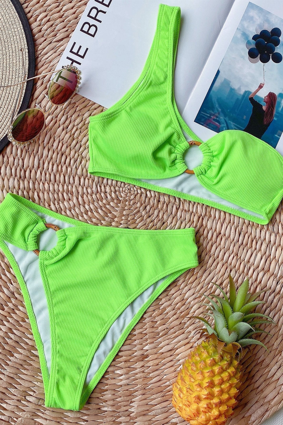 Concepcion® | High waist one shoulder cup bikini