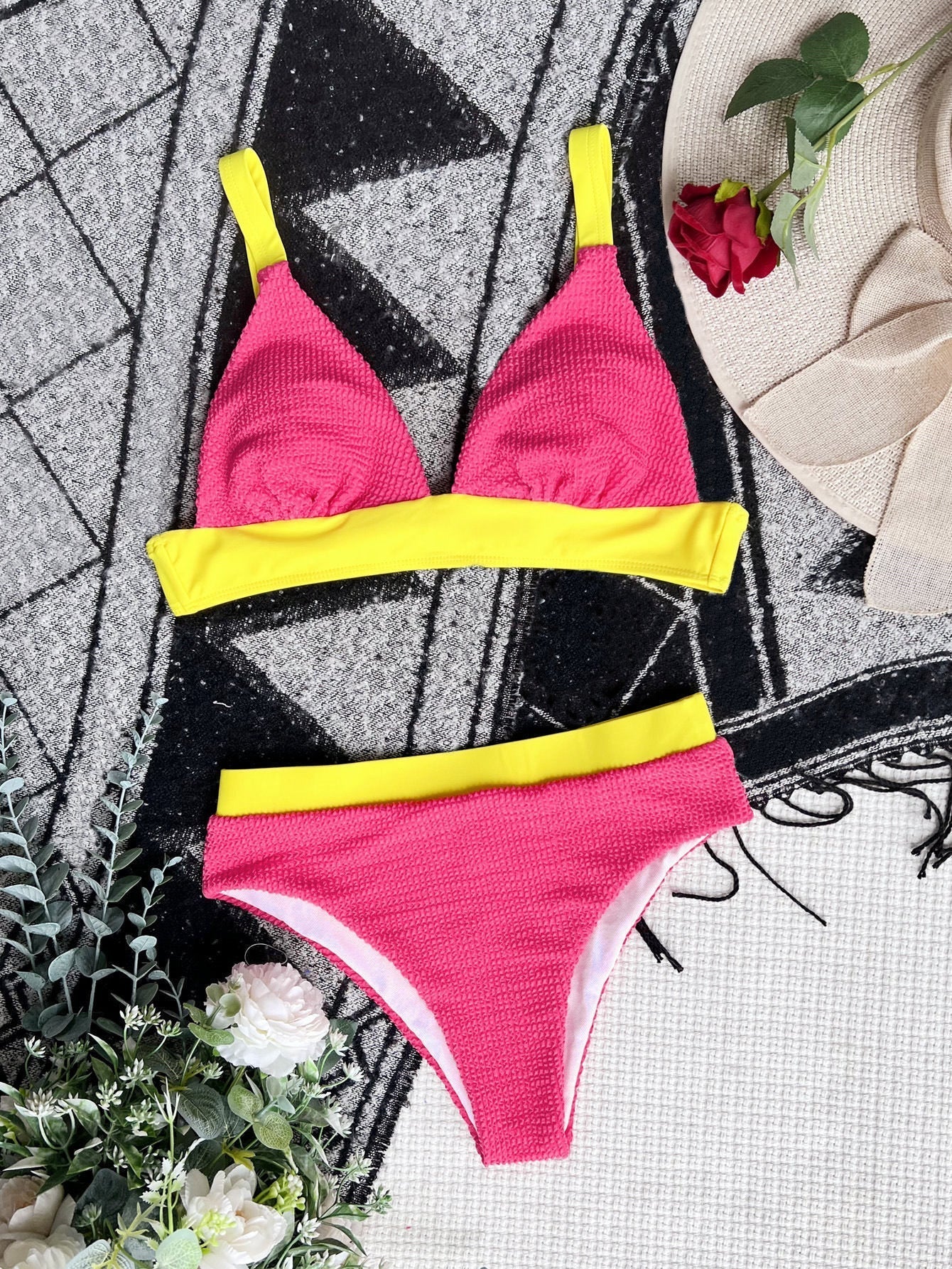 Zara® | Structured high waist triangle bikini
