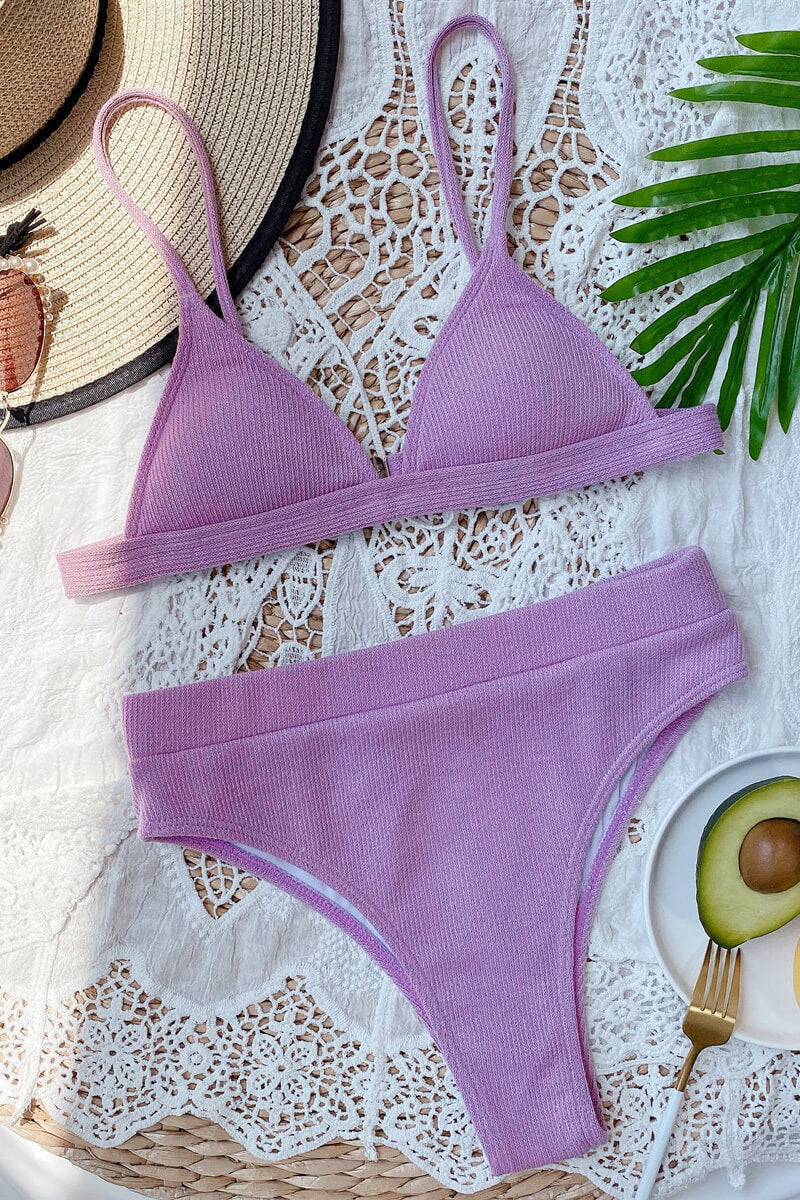 Elvira® | Triangle top and thong bikini with structured bottoms