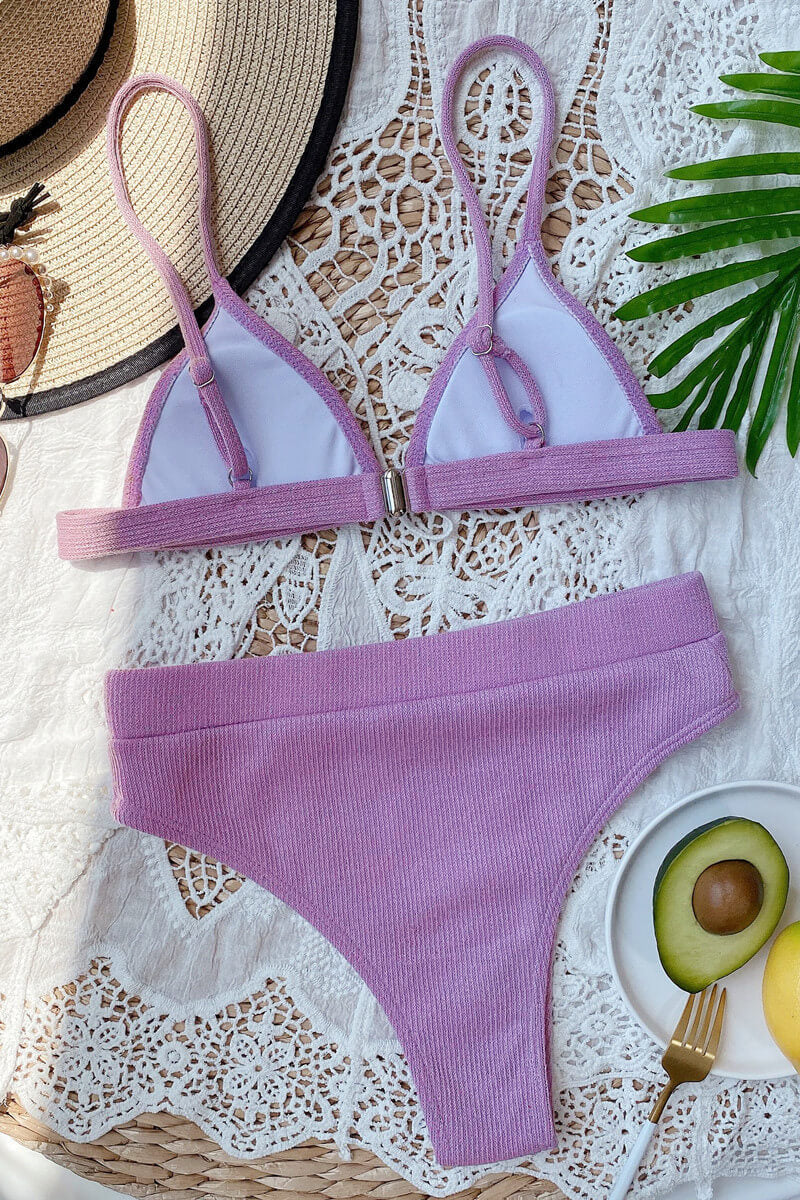 Elvira® | Triangle top and thong bikini with structured bottoms