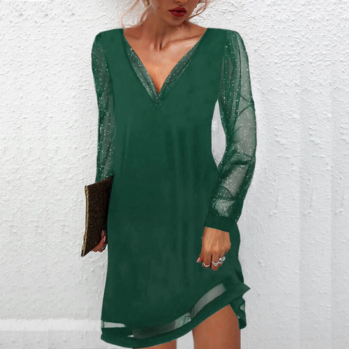 Lyra® | Elegant dress with transparent sleeves