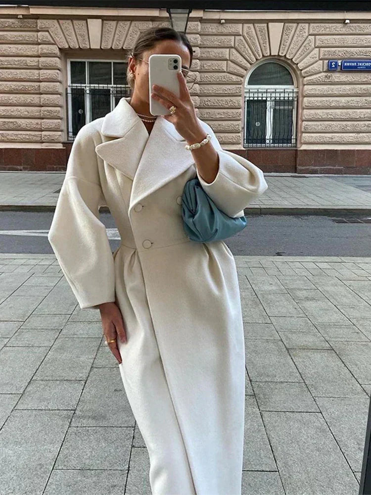 Dulce® | Coat with puff sleeves and lapels