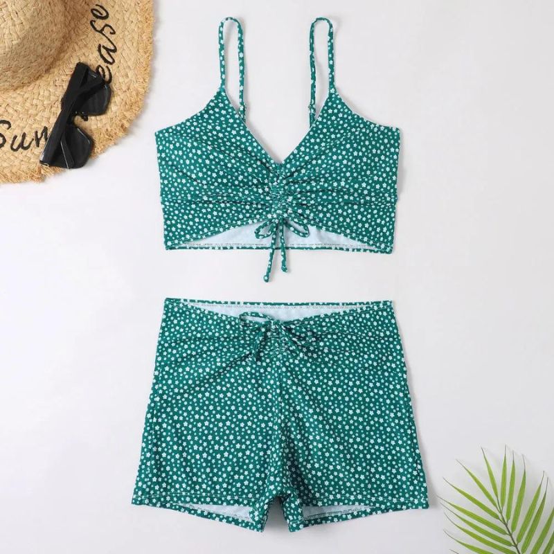 Lucia® | 3-Piece Ombre Lace Bikini Swimsuit With Beach Skirt