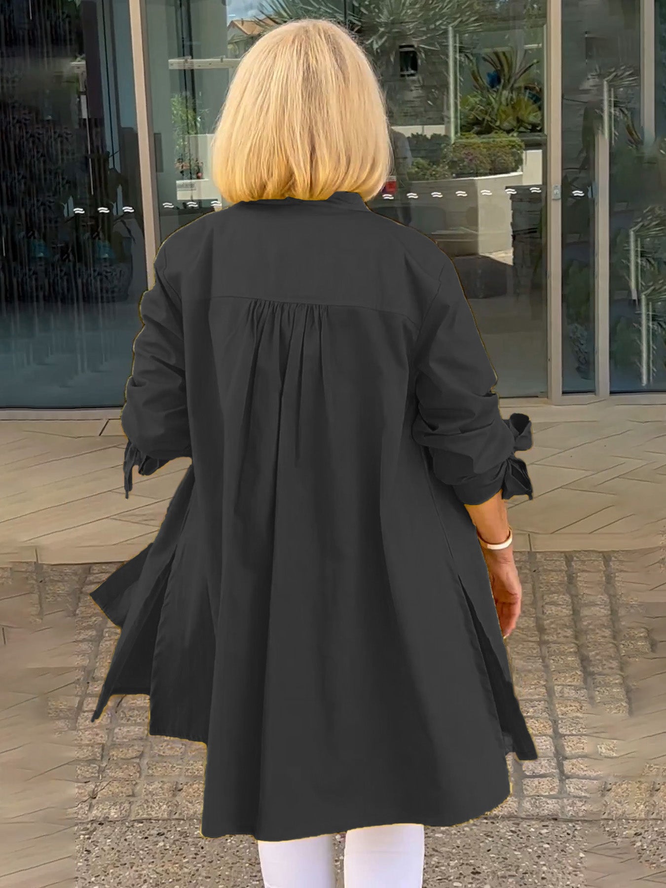 Imelda® | Long, simple cotton shirt