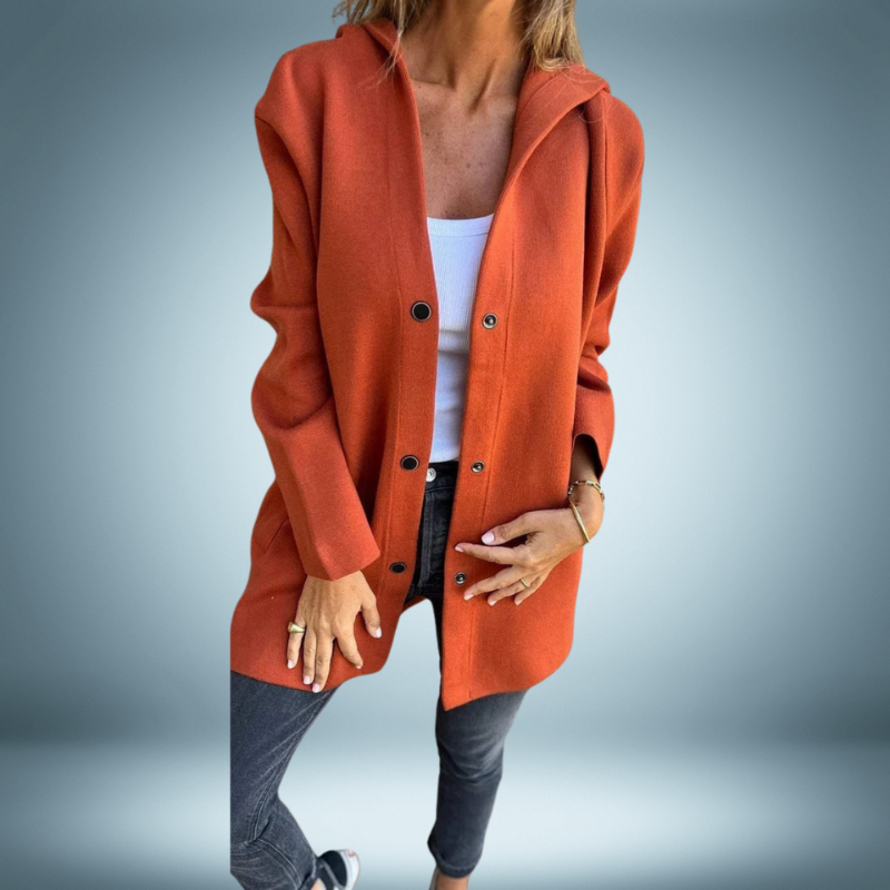 Reina® | Elegant trench coat with capuchon