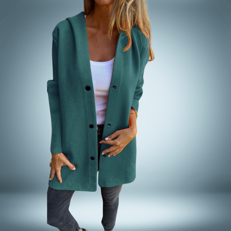 Reina® | Elegant trench coat with capuchon