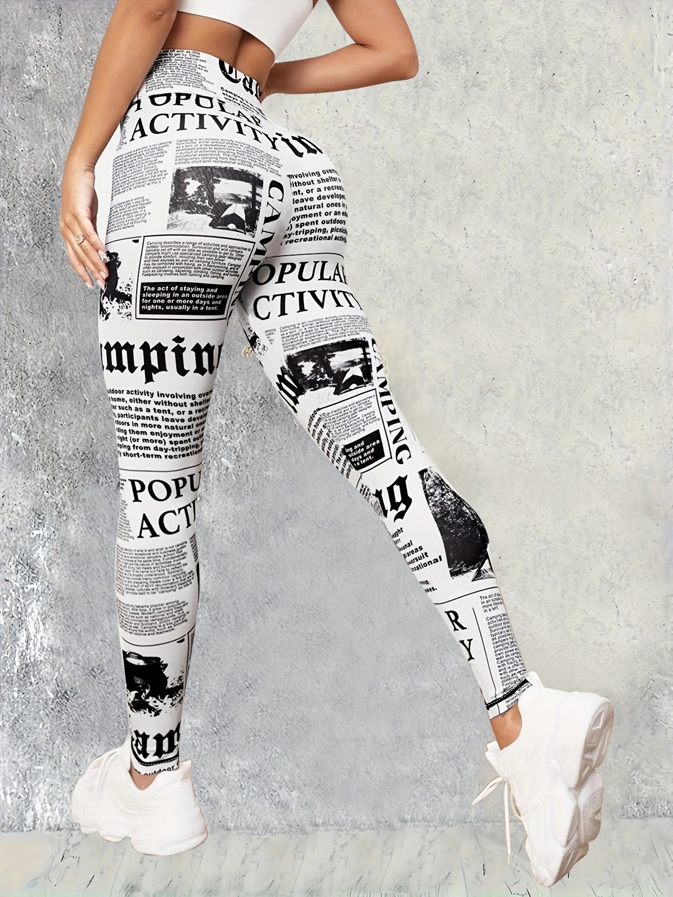 Adara® | Paper print leggings