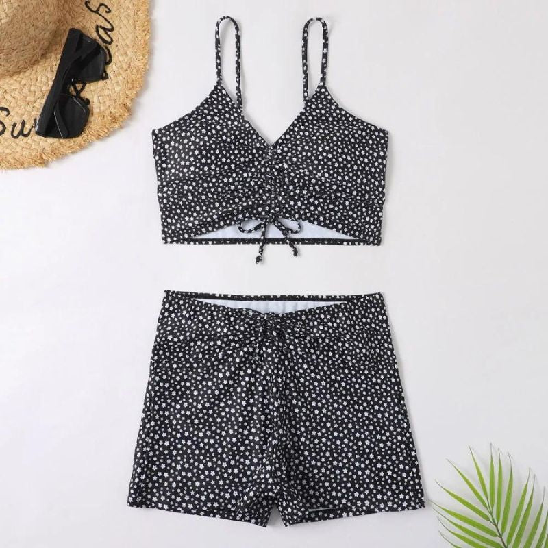 Lucia® | 3-Piece Ombre Lace Bikini Swimsuit With Beach Skirt