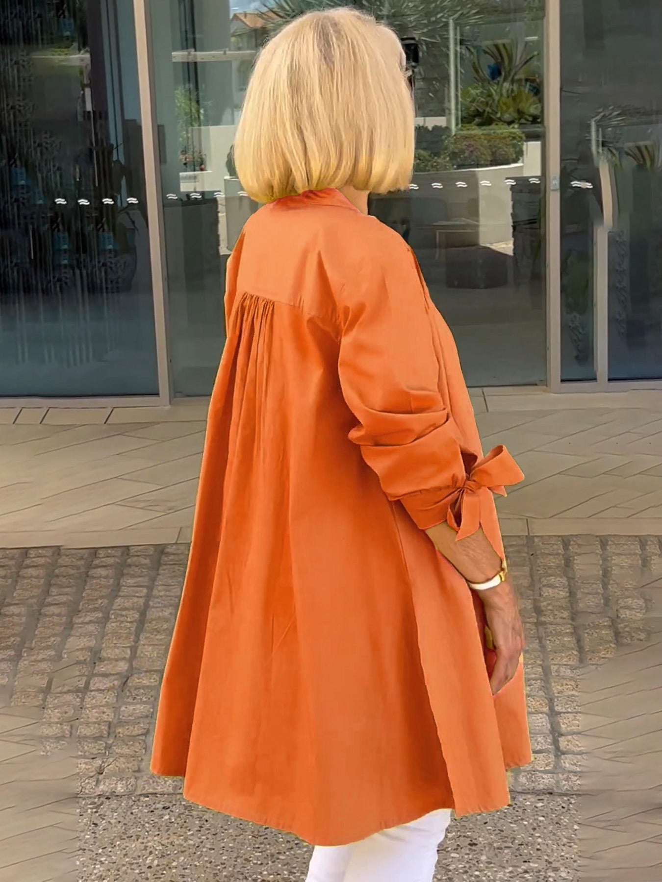 Imelda® | Long, simple cotton shirt