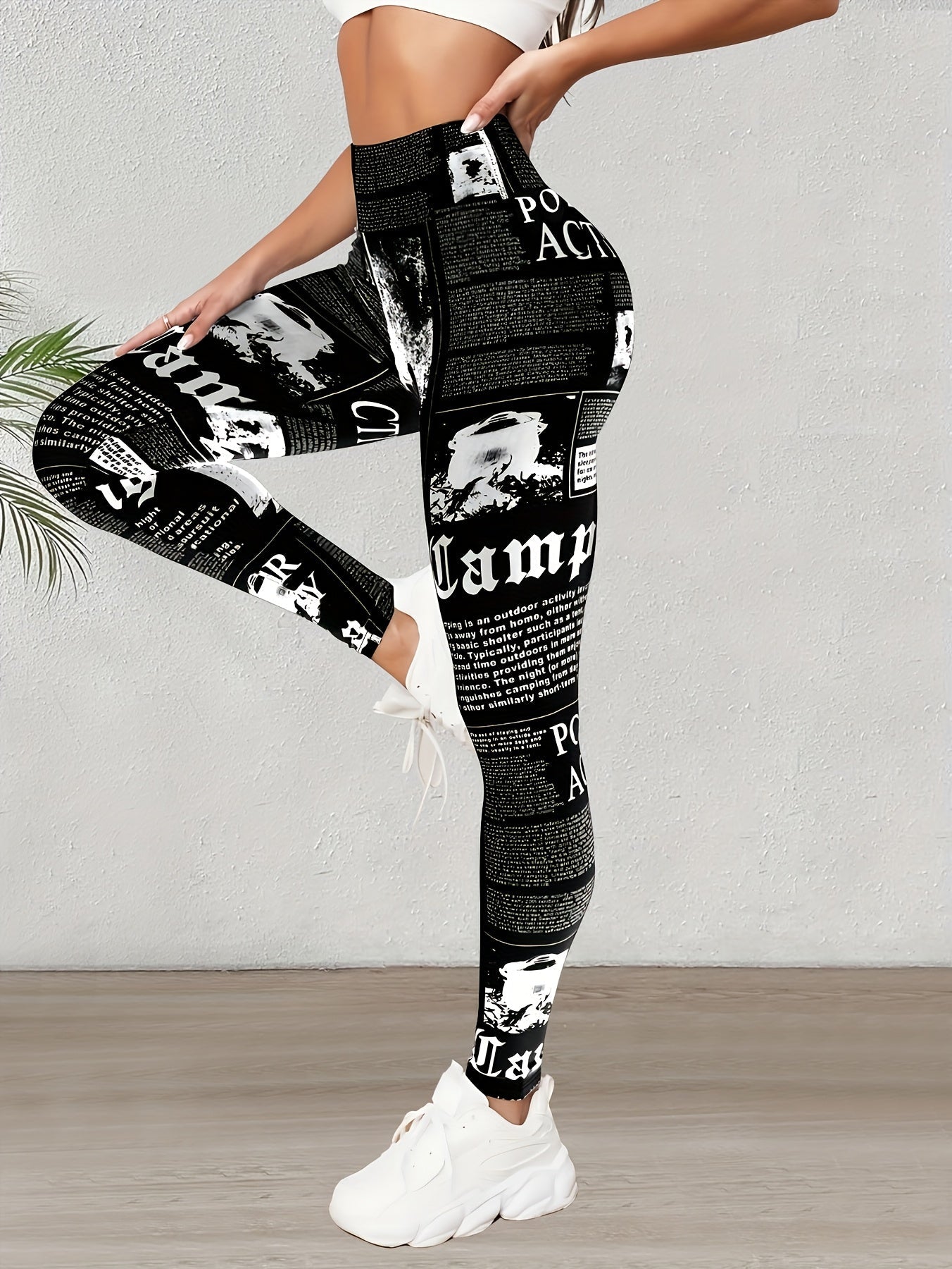 Adara® | Paper print leggings