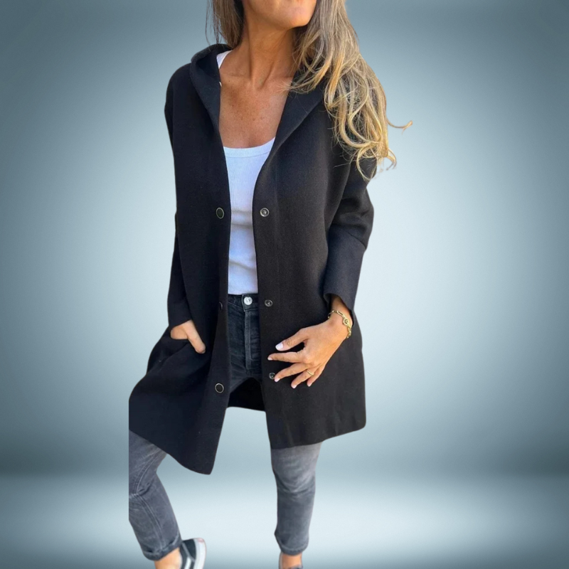 Reina® | Elegant trench coat with capuchon