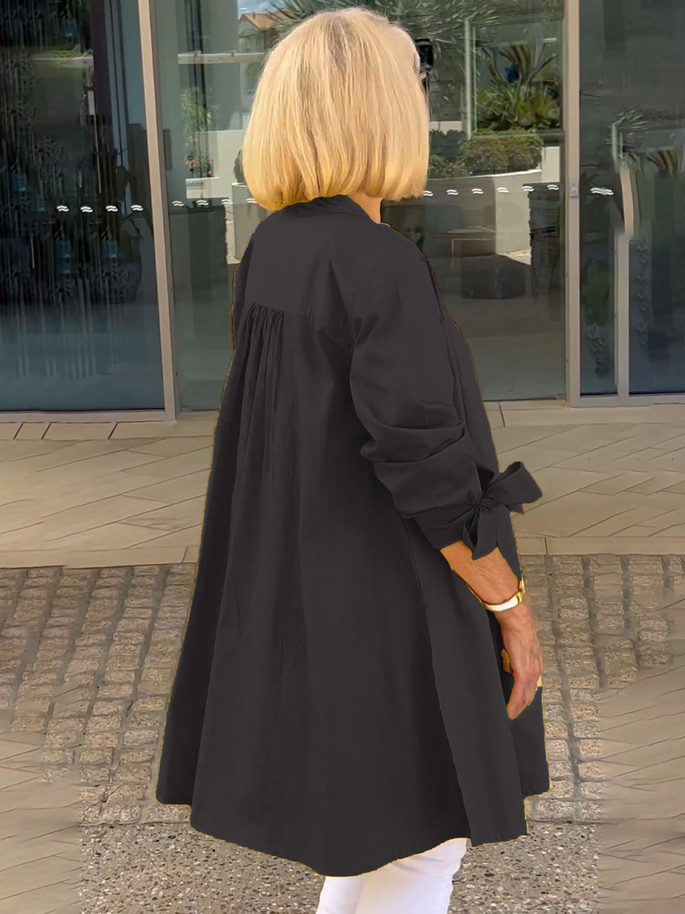 Imelda® | Long, simple cotton shirt
