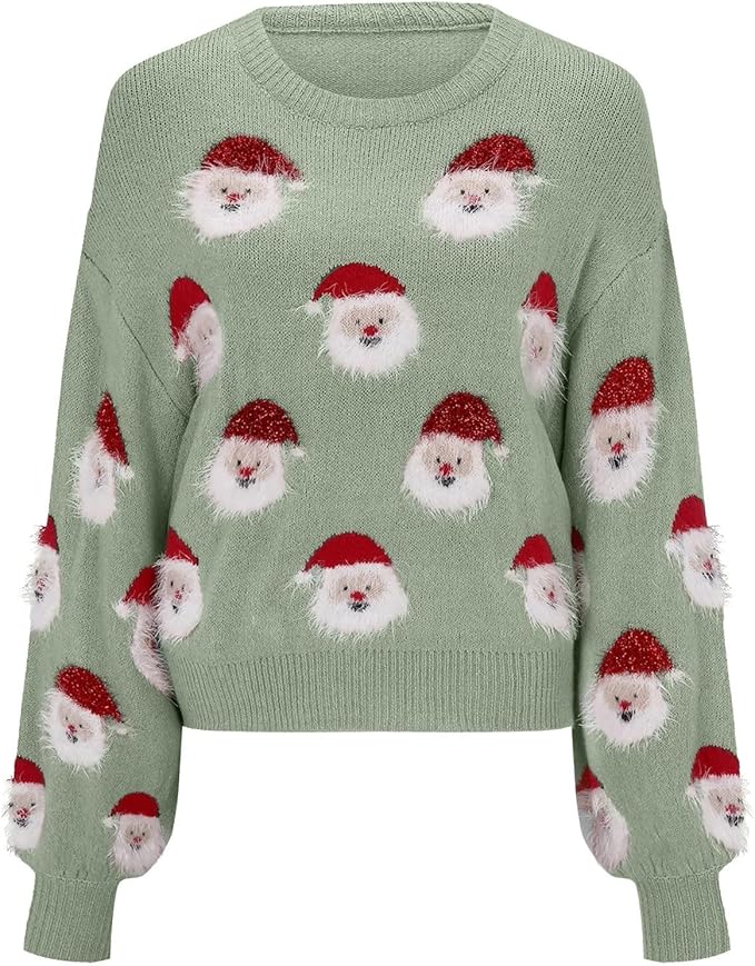 Azucena® | Oversized Christmas sweater with Santa Claus motif