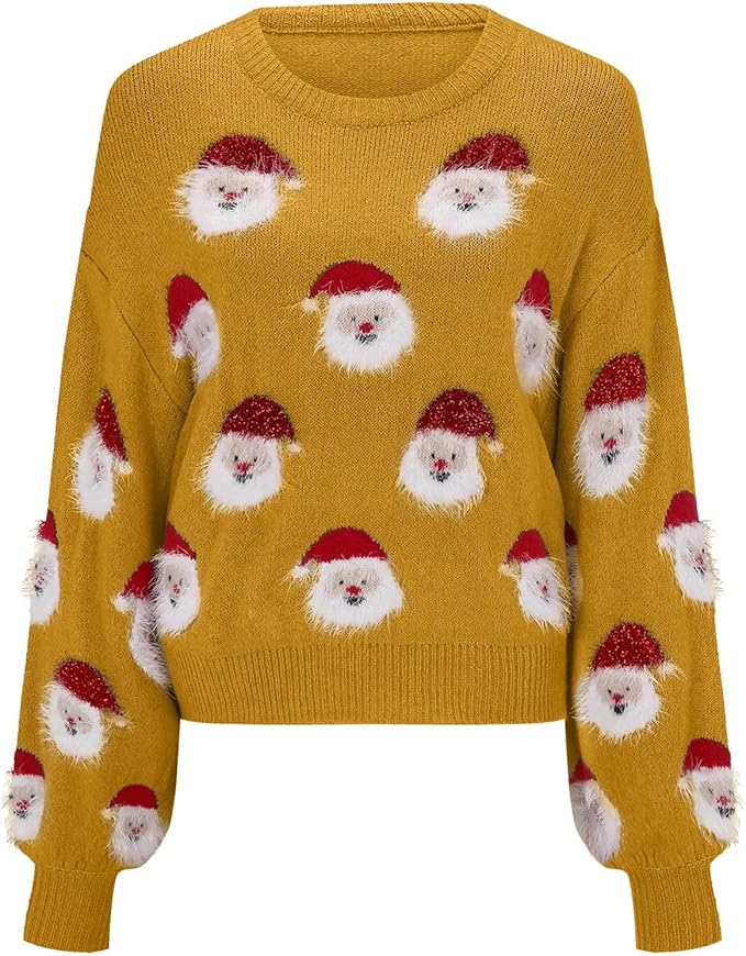 Azucena® | Oversized Christmas sweater with Santa Claus motif