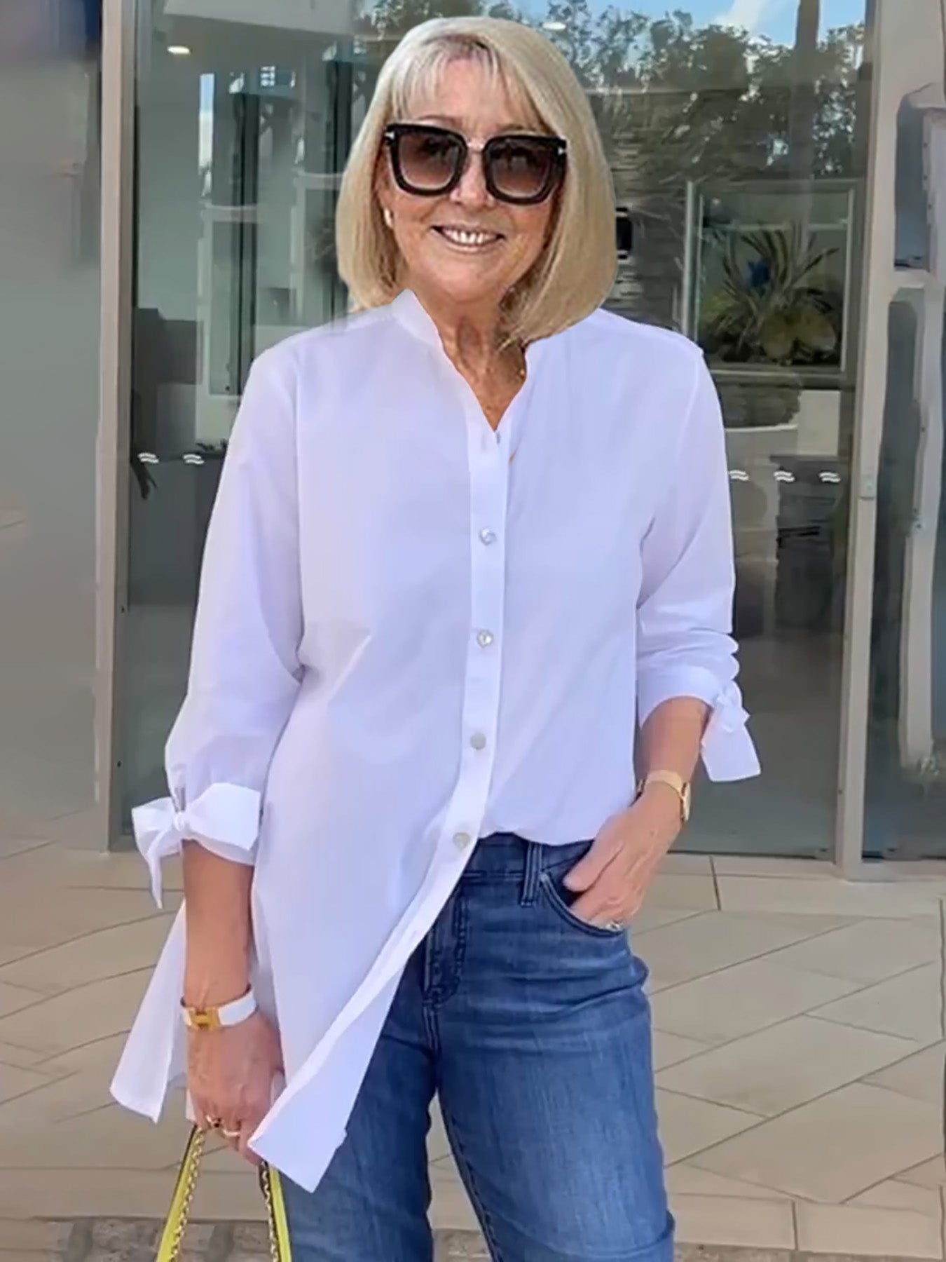 Imelda® | Long, simple cotton shirt