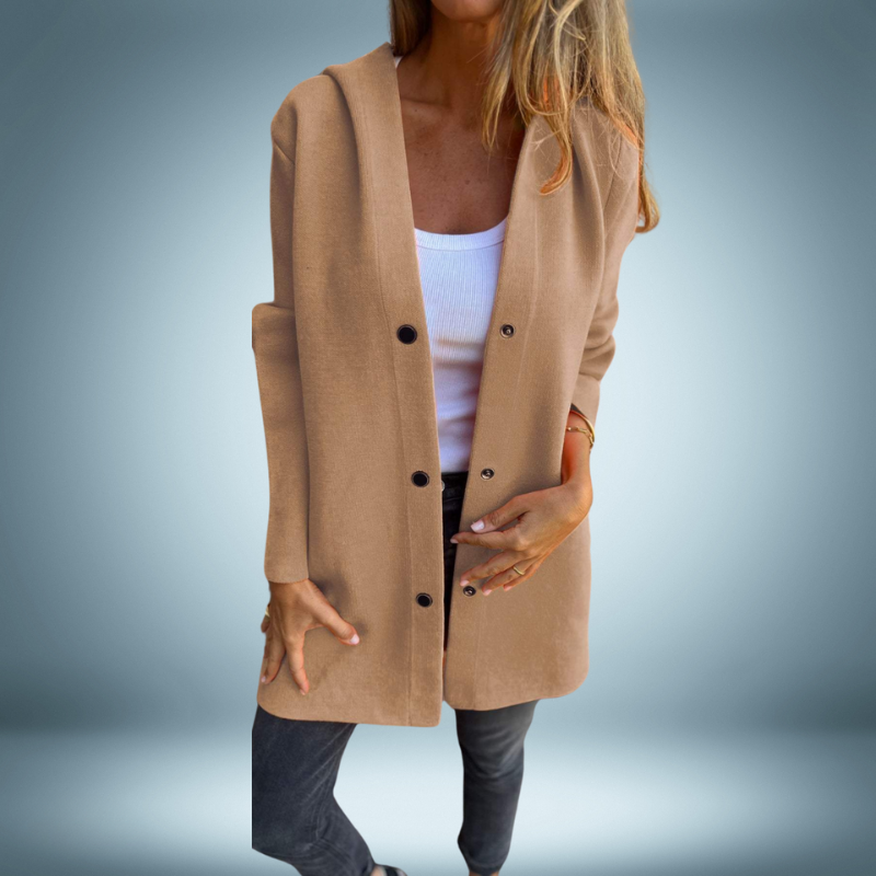 Reina® | Elegant trench coat with capuchon