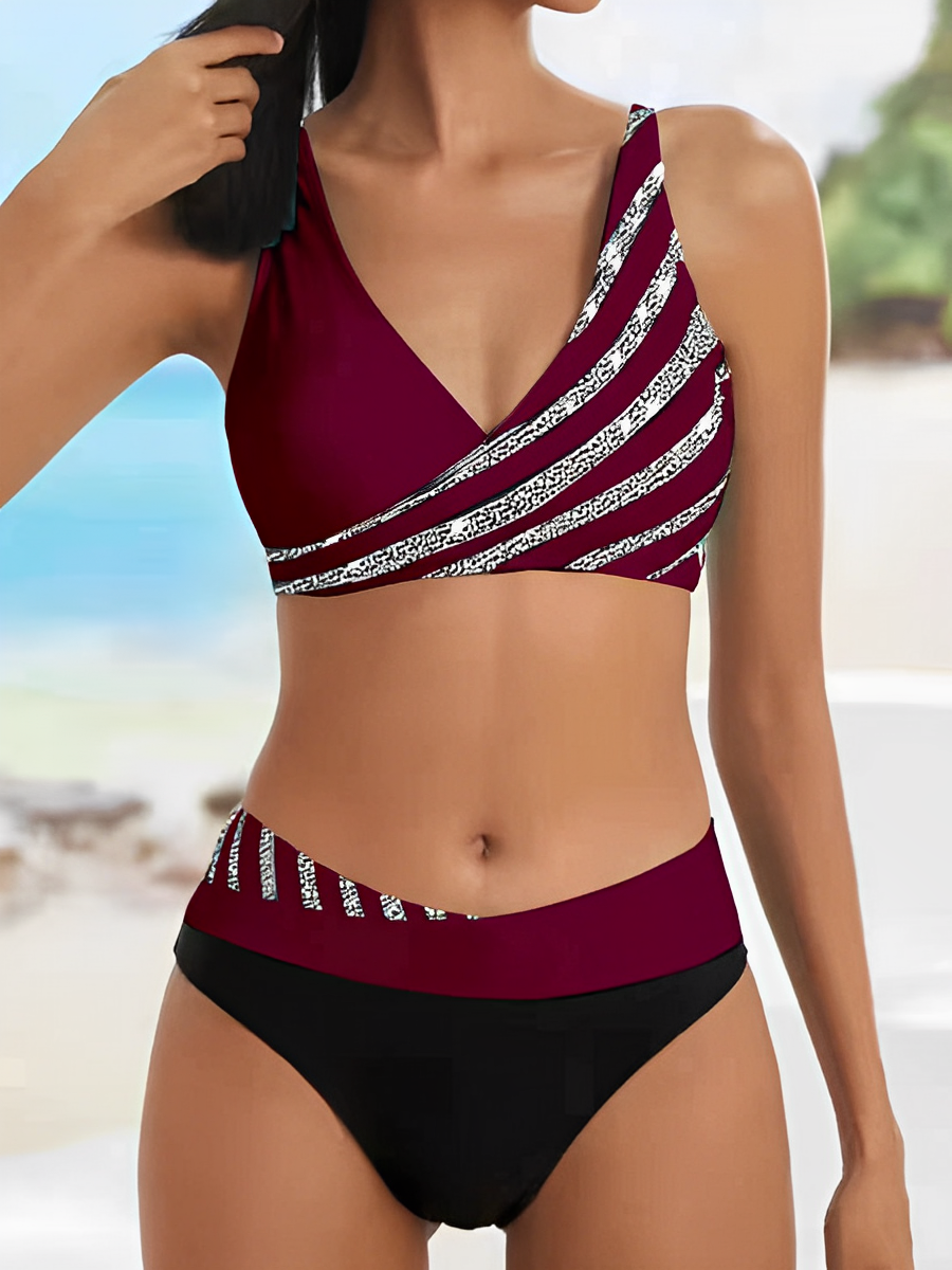 Jacqueline® | Luxurious Striped Summer Bikini