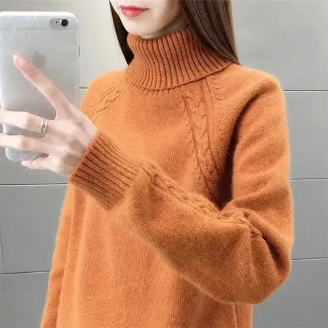 Lina® | Long sleeve turtleneck sweater for women