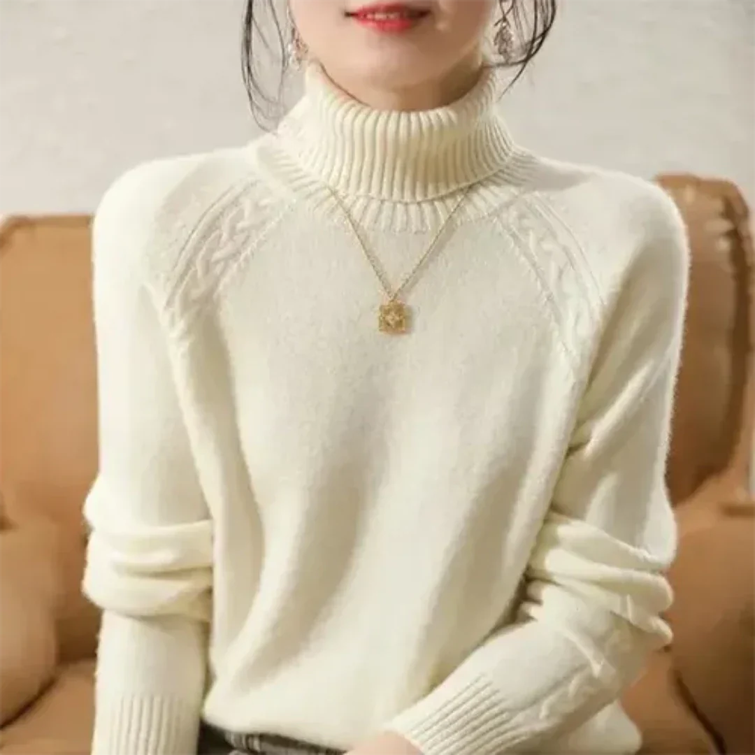 Lina® | Long sleeve turtleneck sweater for women