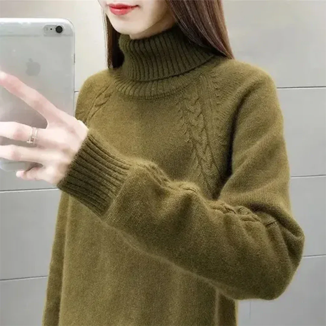 Lina® | Long sleeve turtleneck sweater for women