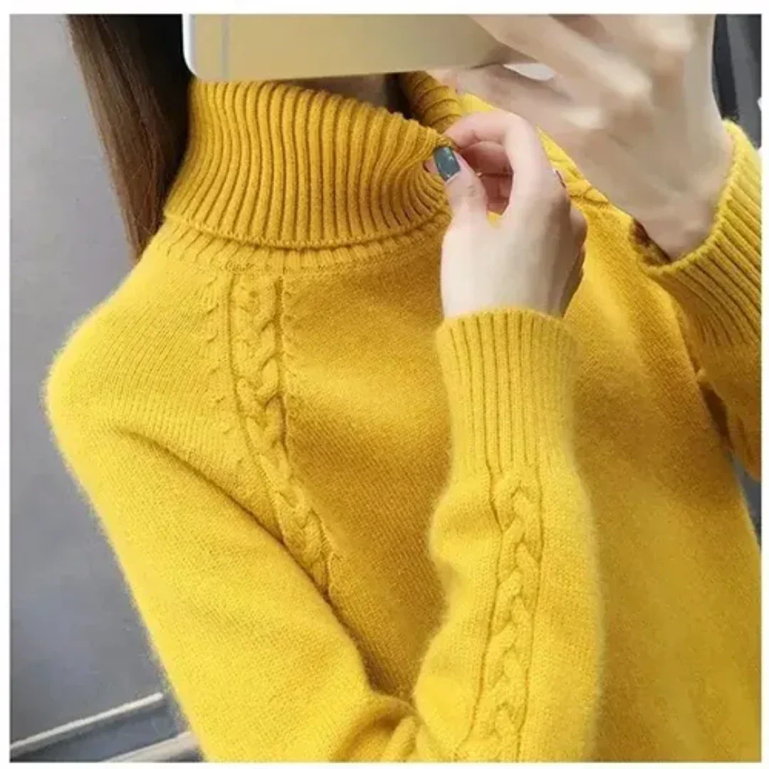 Lina® | Long sleeve turtleneck sweater for women