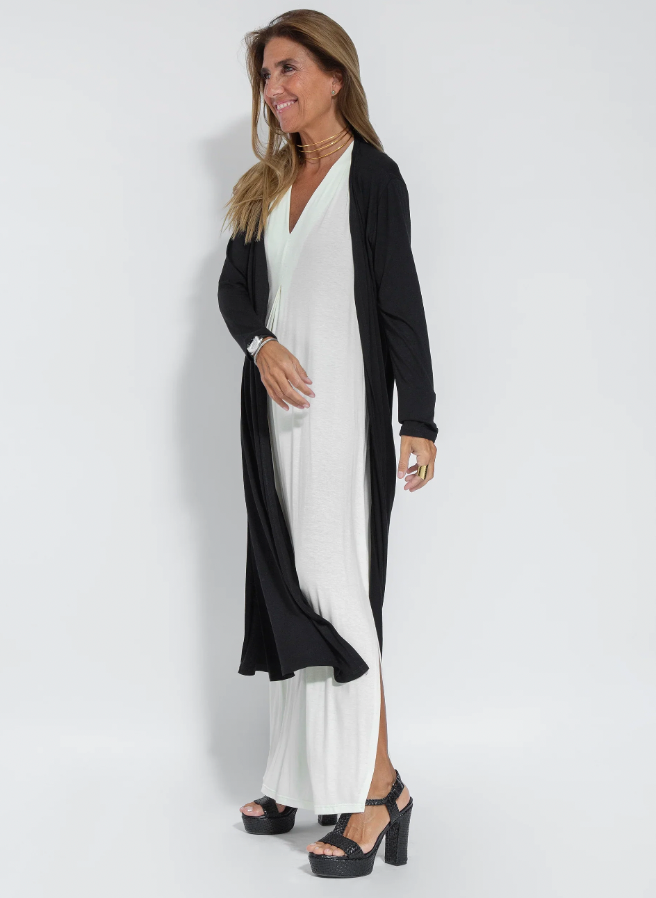 Mabel® | Long Slimming Dress And Vest Set