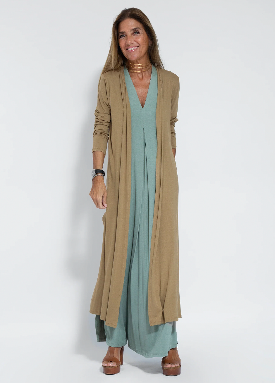 Mabel® | Long Slimming Dress And Vest Set