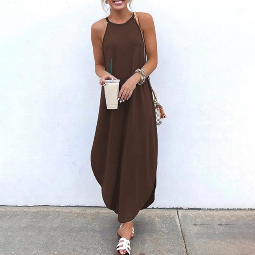 Luz® | Spaghetti Strap Dress With Side Slit