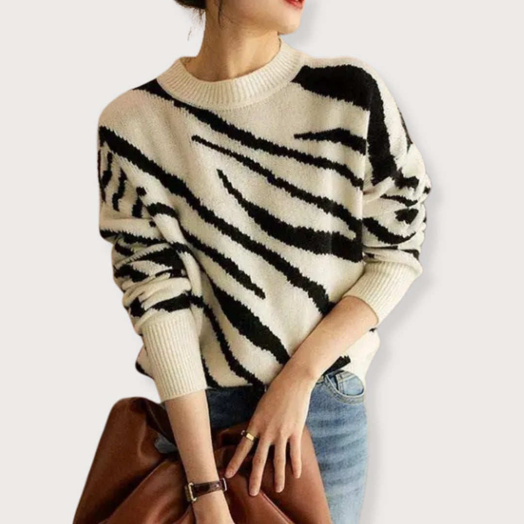 Francisca® | Abstract print sweater for women