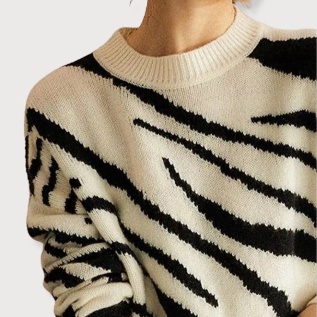 Francisca® | Abstract print sweater for women
