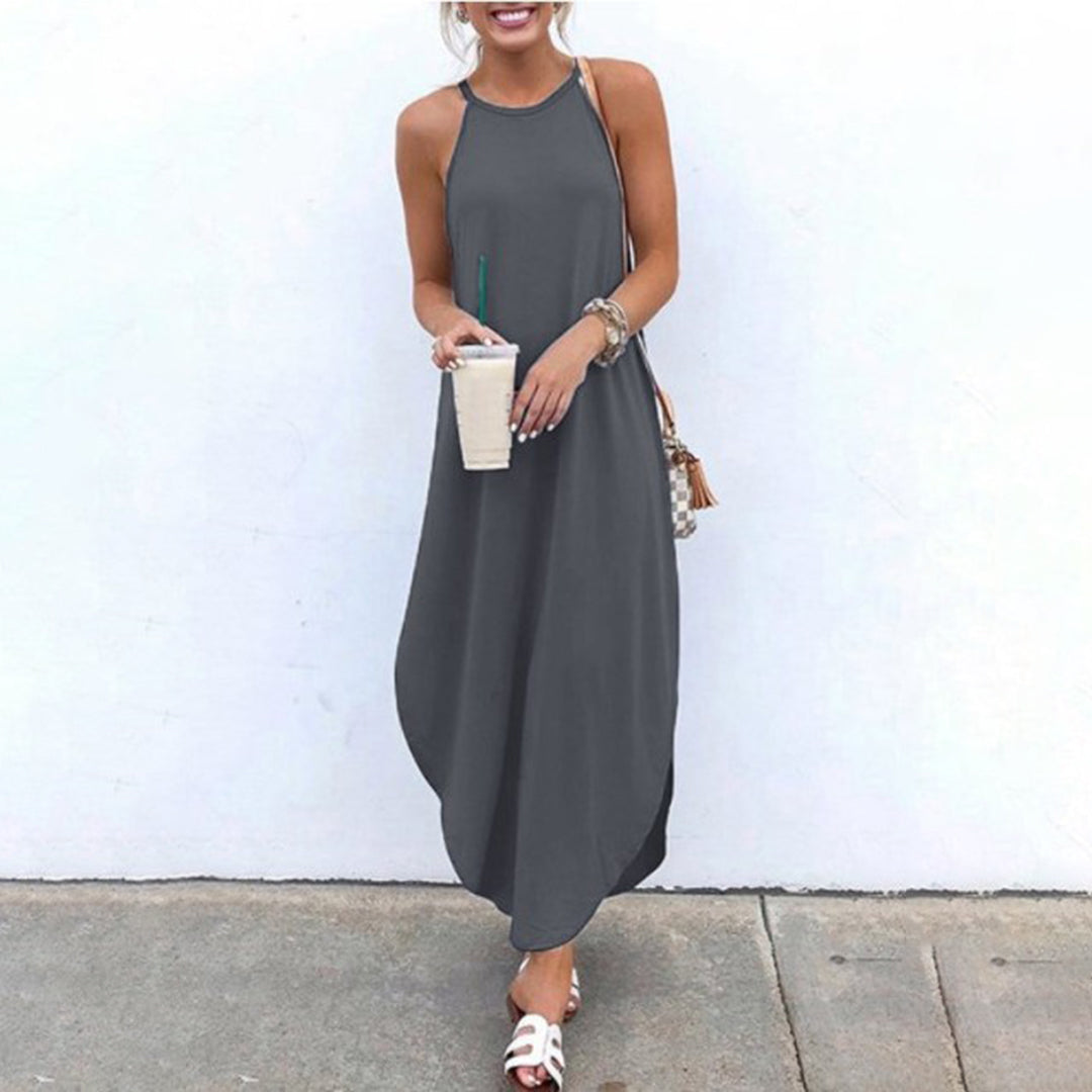 Luz® | Spaghetti Strap Dress With Side Slit