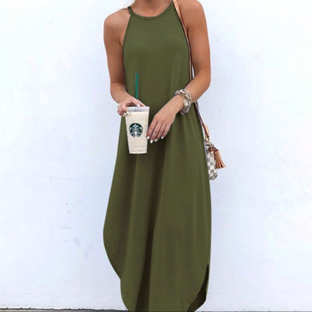 Luz® | Spaghetti Strap Dress With Side Slit