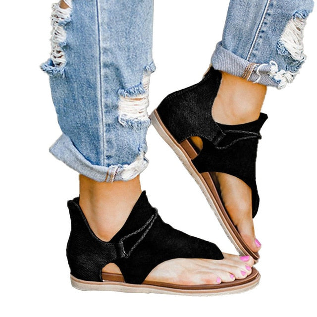 Leyla® | Boho Animal Print Sandals