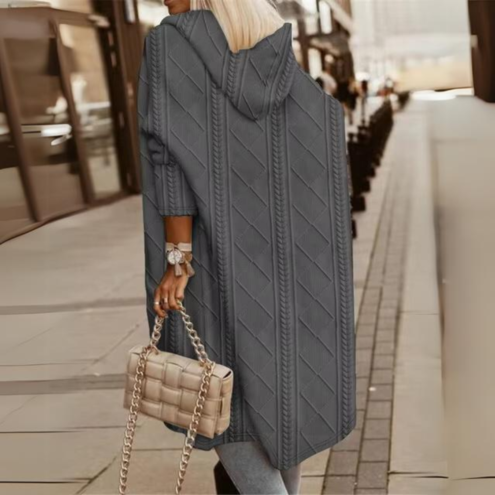 Luisa® | Stylish long hooded jacket