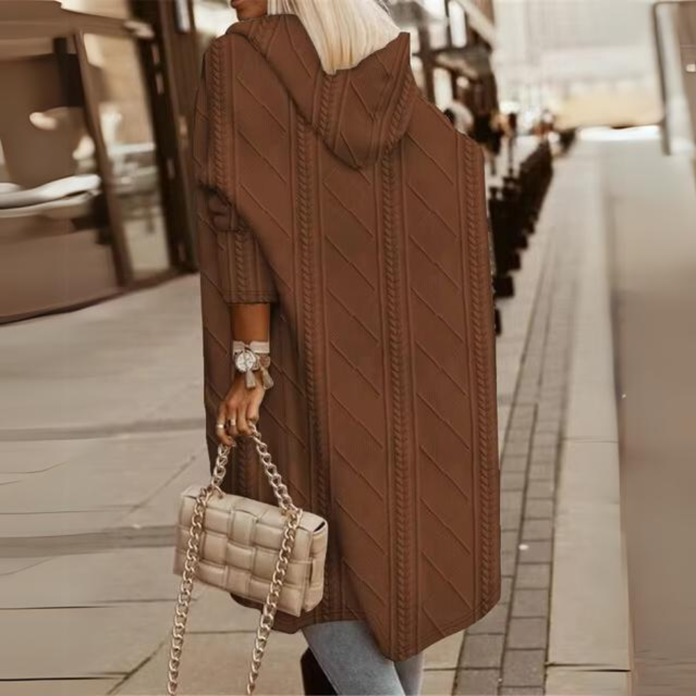 Luisa® | Stylish long hooded jacket