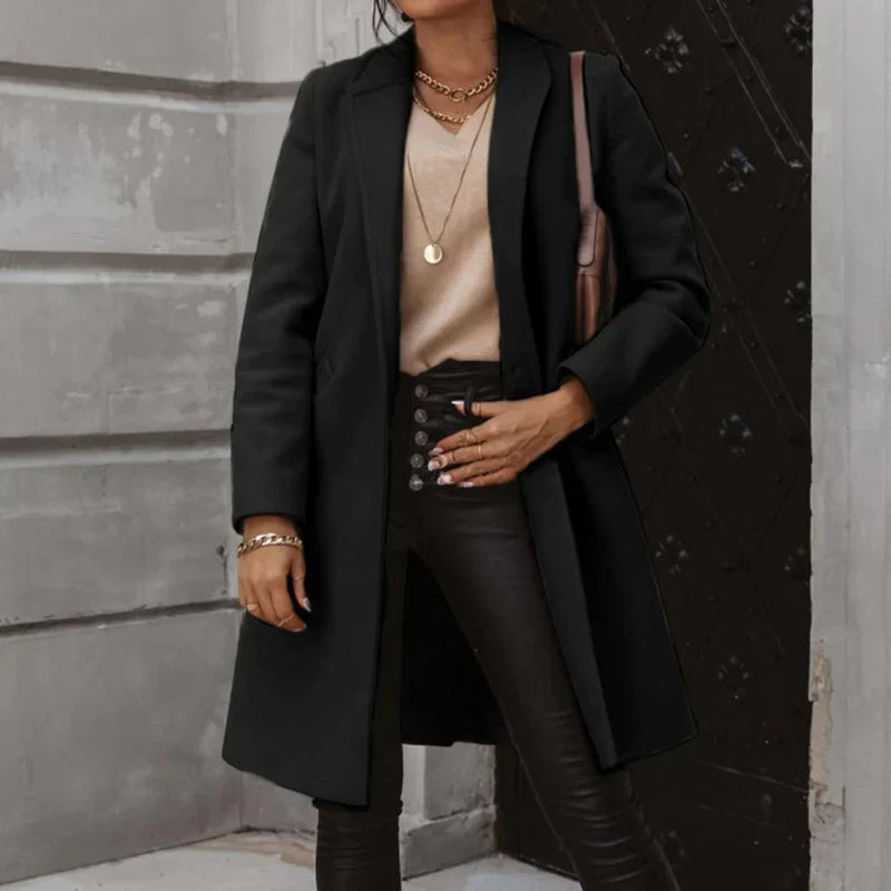 Dalia® | elegant long wool coat for winter
