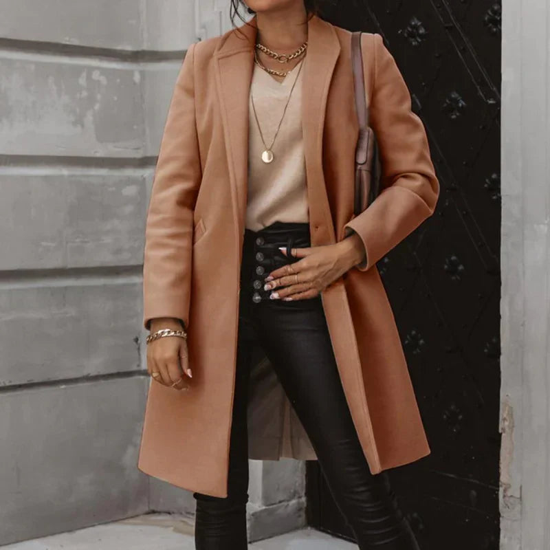 Dalia® | elegant long wool coat for winter