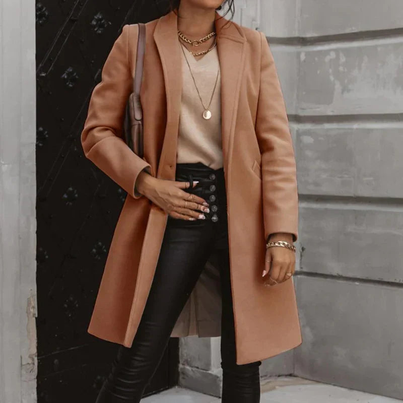 Dalia® | elegant long wool coat for winter