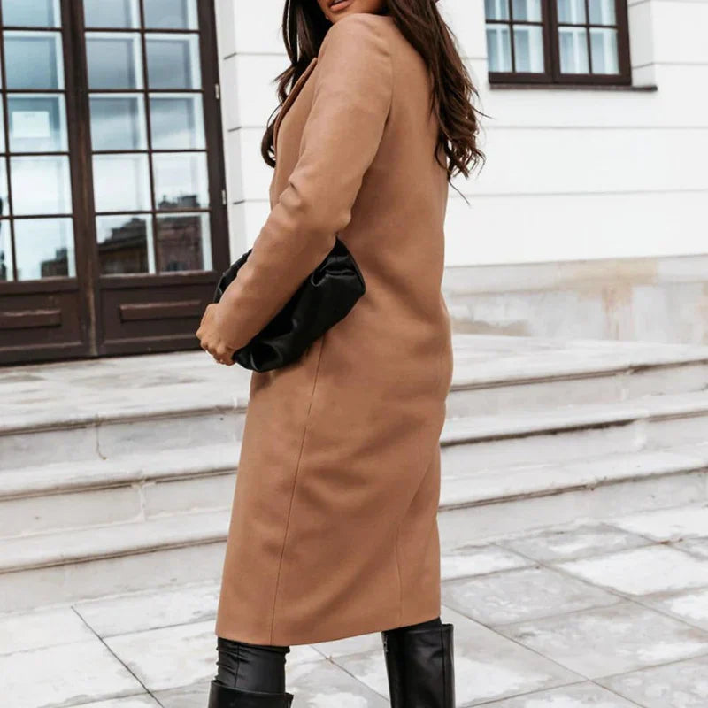 Dalia® | elegant long wool coat for winter