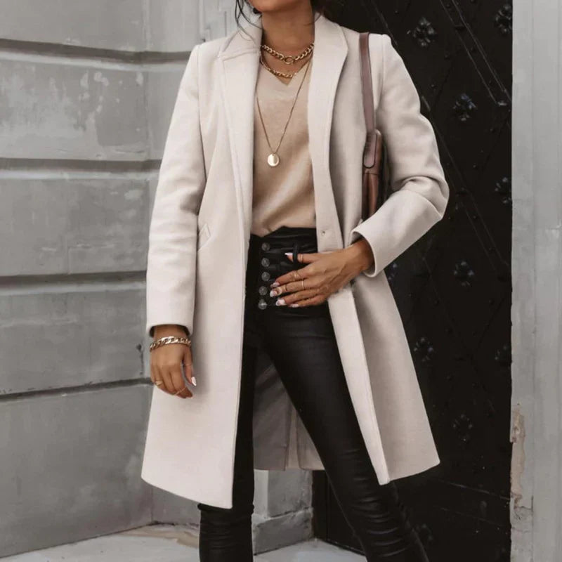 Dalia® | elegant long wool coat for winter