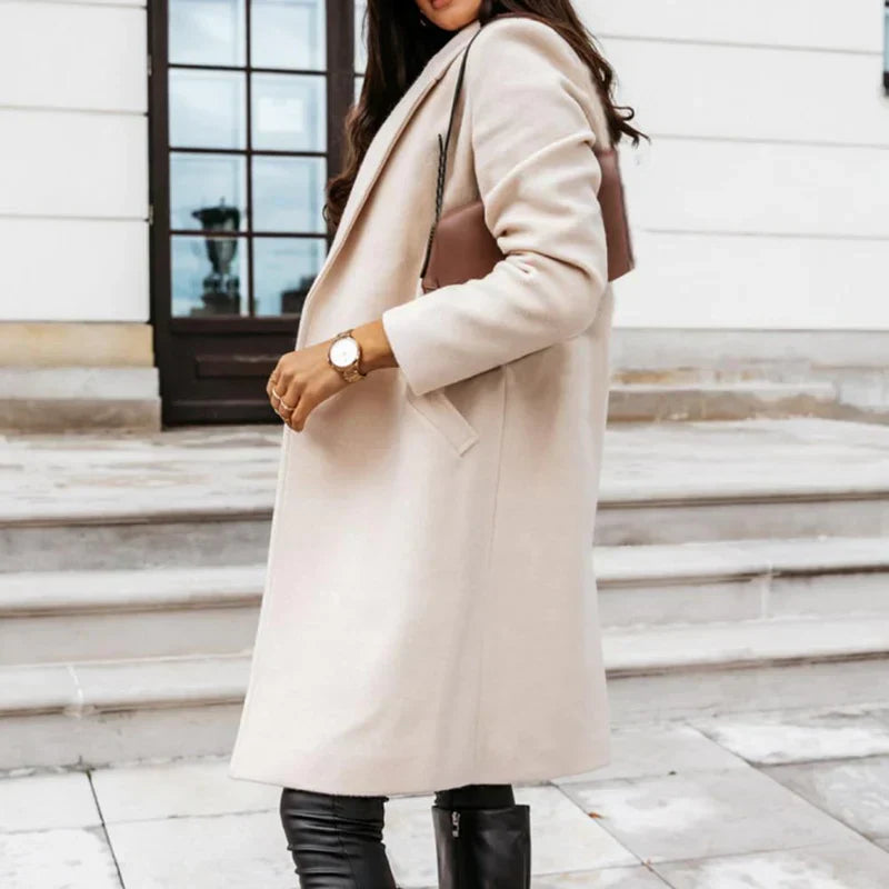 Dalia® | elegant long wool coat for winter