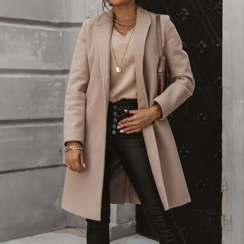 Dalia® | elegant long wool coat for winter