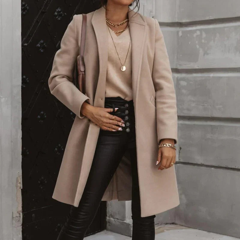 Dalia® | elegant long wool coat for winter