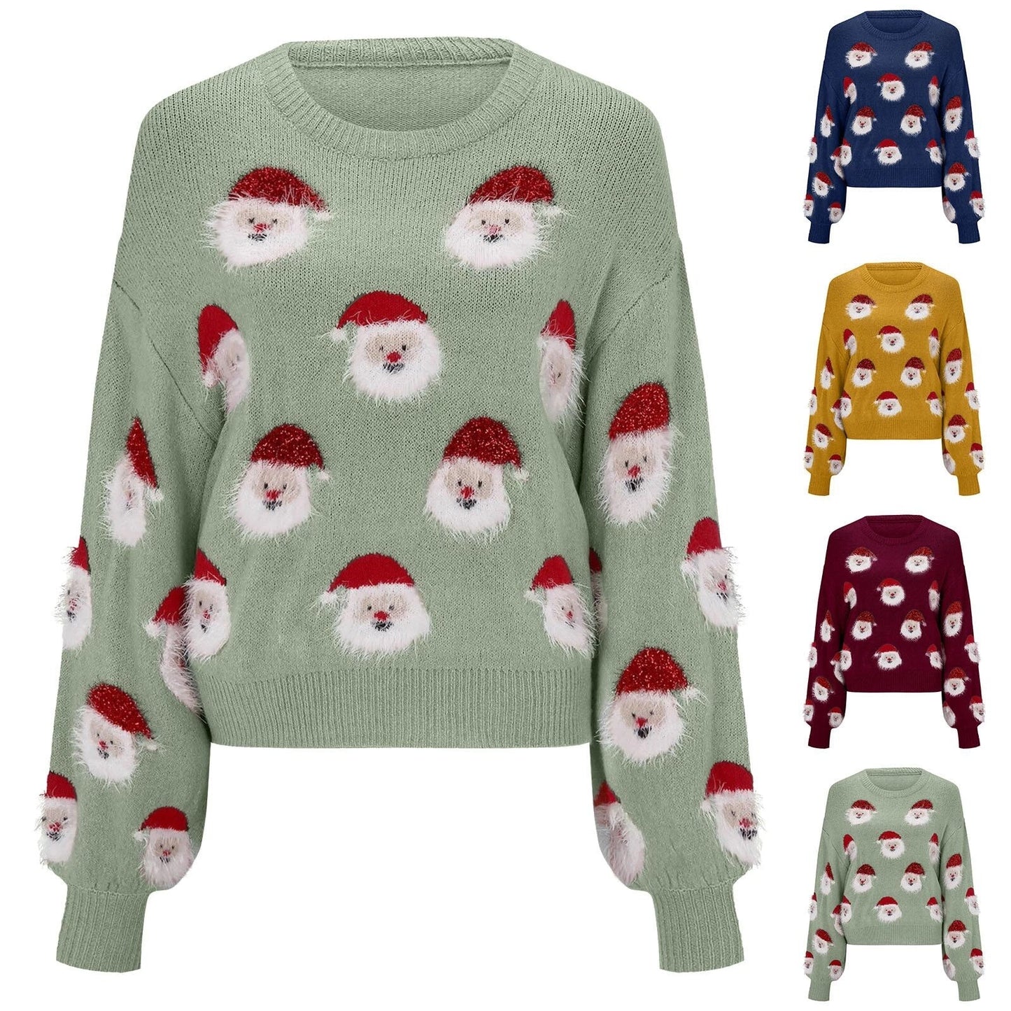 Azucena® | Oversized Christmas sweater with Santa Claus motif